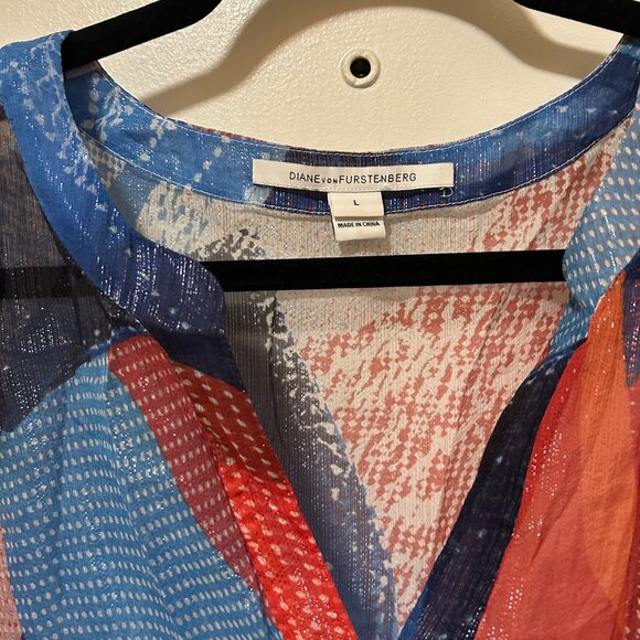 Diana Von Furstenberg Fleurette Silk Dress in Batik - Picture 3 of 3